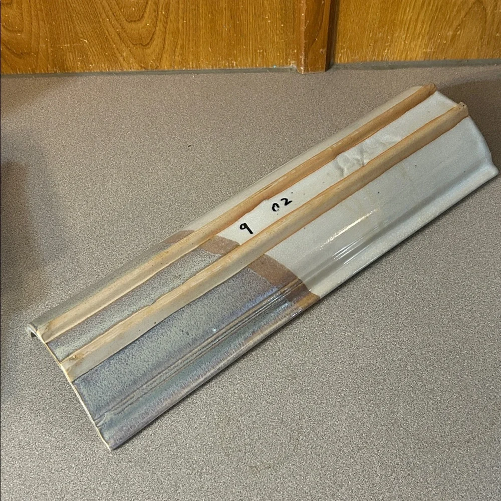 Curved Handcrafted Stoneware Tray